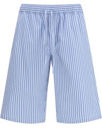 Dolce & Gabbana - Striped Poplin Shorts Cotton; Silk Bermuda - Lyst