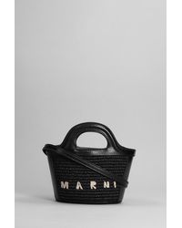 Marni - Hand Bag In Black Silver - Lyst