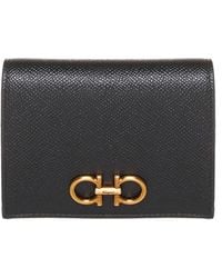 Ferragamo - Compact Wallet 'Gancini' - Lyst