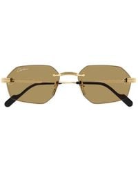 Cartier - Cartier Eyewear Ct0616S Frameless Sunglasses - Lyst