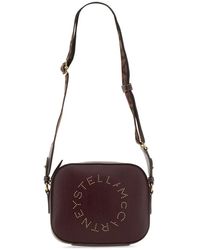 Stella McCartney - Logo Studded Mini Crossbody Bag - Lyst