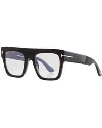 Tom Ford - Eyeglasses Square Full Rim, Shiny Frame And Clear--Light Block Lenses Lens Ft0847001 Sunglasses - Lyst