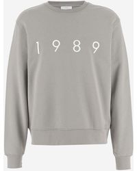 1989 STUDIO - Cotton Sweatshirt With Logo - Lyst