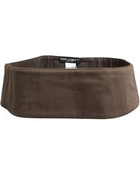 Dolce & Gabbana - Viscose Wide Belt Waist Cummerband Nylon Elastane - Lyst