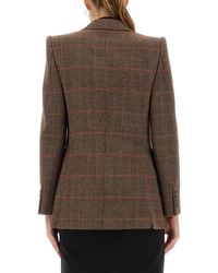 Chloé - Plaid Wool Tailored Jacket - Lyst