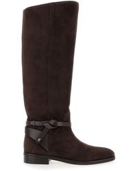 Jimmy Choo - 'Lawton' Knee-High Boots With Knotted Detail - Lyst