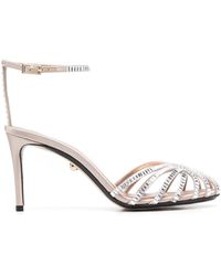 ALEVI - Champagne Calf Leather Sandals - Lyst