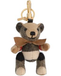 Burberry 'thomas' Bear Keyring in Pink | Lyst