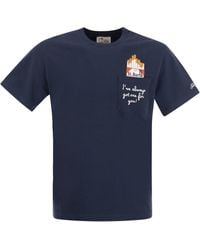 Mc2 Saint Barth - Cigarette T-Shirt With Embroidery On Pocket - Lyst