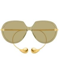Bottega Veneta - Bottega Veneta Eyewear Bv1436S Oversized Frame Sunglasses - Lyst
