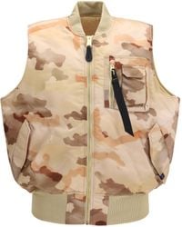 Alpha Industries - Ma-1 Base Camouflage Vest Nylon Blazers E Vests - Lyst