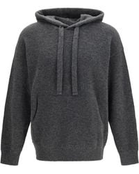 Laneus - Cashmere And Silk Hooded Sweater - Lyst