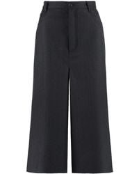 Balenciaga - Wool Wide-leg Trousers - Lyst
