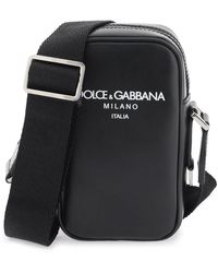 Dolce & Gabbana - Small Leather Crossbody Bag - Lyst