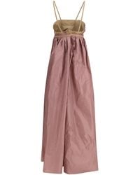 DI STAVNITSER - Taffeta Maxi Dress Silk Long - Lyst