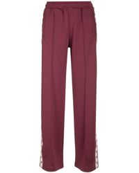 Golden Goose - Burgundy Joggers With Stars - Lyst