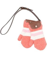 Longchamp - Coral Striped Tote Bag With Detachable Strap Calf Leather - Lyst
