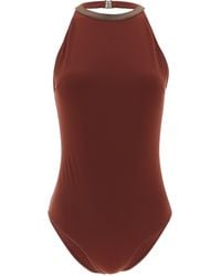 Brunello Cucinelli - Polyamide One-Piece Swimsuit Clothing - Lyst