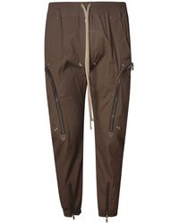 Rick Owens - Drawstring Waist Zipped Pockets Applique Trousers - Lyst