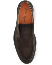 Santoni - Ankle Boots Suede Slip-On Trainers - Lyst
