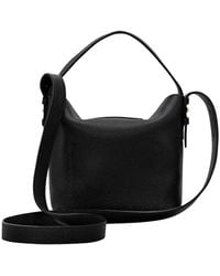 Longchamp - Shoulder Bag With Triomphe Plate Leather Calf - Lyst