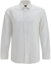 Etro - Roma Cotton Shirt With Pegaso Logo - Lyst