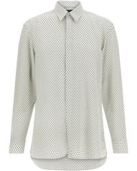 Tom Ford - Diamond-Print Silk Crepe Shirt - Lyst