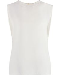 Saint Laurent - Silk Top Vests & Tank Tops - Lyst