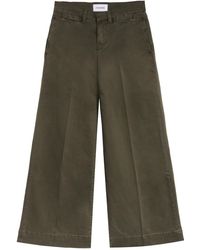 FRAME - Cotton Trousers - Lyst