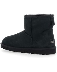 UGG - 'Classic Mini' Ankle Boots With Logo Patch On The Rear And Shearling Lining - Lyst