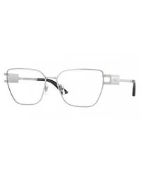 Versace - Eyeglasses Oval Full Rim, Frame And Clear Demo Lenses Lens Ve13011000 - Lyst