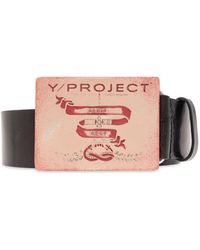 Y. Project - Logo Printed Buckle Belt - Lyst