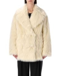 Stand Studio - Katalina Faux Fur Coat - Lyst