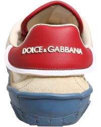 Dolce & Gabbana - Old Runner Lace-Up Sneakers Shoes Nylon Calf Acrylic Elastane - Lyst
