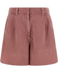 Brunello Cucinelli - Cotton Bermuda Shorts - Lyst