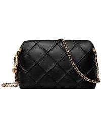 Tory Burch - 'Fleming' Diamond Quilted Shoulder Bag With Chain-Link Shoulder Strap - Lyst