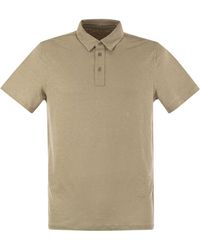 Majestic Filatures - Linen Short-Sleeved Polo Shirt - Lyst