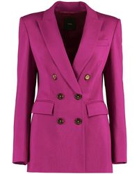 Pinko - Glorioso Double Breasted Blazer - Lyst