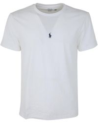 Ralph Lauren - Logo Embroidered Crewneck T-Shirt - Lyst