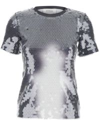 Sportmax - T-Shirt With Sequins Polyamide T-Shirts & Jerseys - Lyst