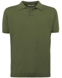 Kangra - Silk And Cotton Shaved Polo Shirt - Lyst