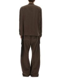 Rick Owens - Jumbo Outershirt Cotton Shirt - Lyst