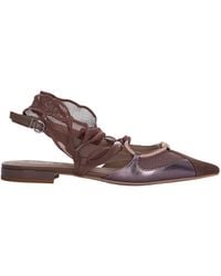 Pinko - Slingback Ballerina Flats With Pointed Toe - Lyst