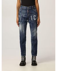 DSquared² Jeans Cool Girl Jeans In With Icon Logo - Blue