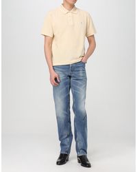Saint Laurent - Cassandre Ysl Logo Polo Shirt Clothing & T-Shirts - Lyst