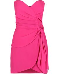 FEDERICA TOSI - Off-The-Shoulder Dress Silk; Polyester; Acetate - Lyst