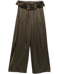 KHAITE - Pantalon Kira Dark Trousers - Lyst