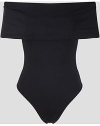 Bottega Veneta - Stretch Nylon Off-the-shoulder Swimsuit - Lyst