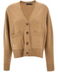 Ralph Lauren - Logo Embroidery Cardigan - Lyst