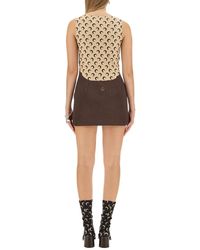 Marine Serre - Mini Dress Recycled Polyester - Lyst